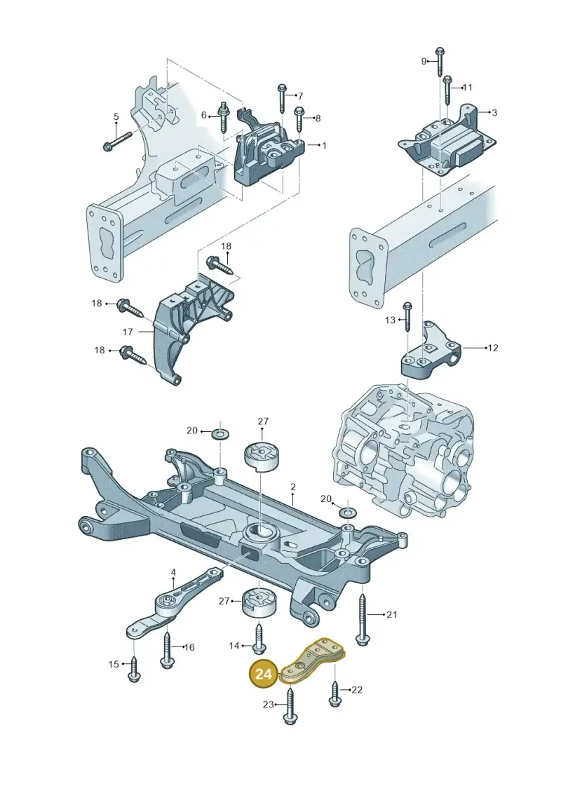 5Q0199518D — Audi A3 Sportback (2012-2016) diagram 745199150, position 24