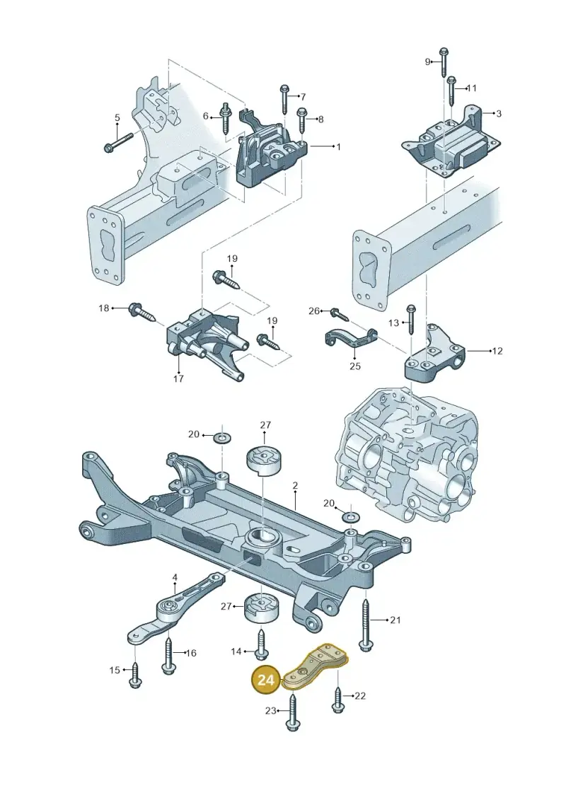 5Q0199518D — Audi A3 Sportback (2012-2016) diagram 745199500, position 24