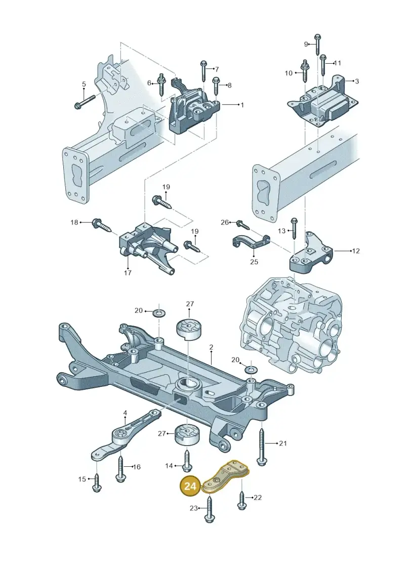 5Q0199518D — Audi A3 Sportback (2012-2016) diagram 745199550, position 24