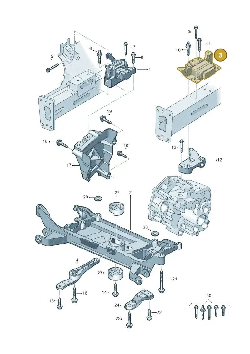 5Q0199555BH — Audi Q2 2.0 TDI (2016-2018) diagram 803199200, position 3