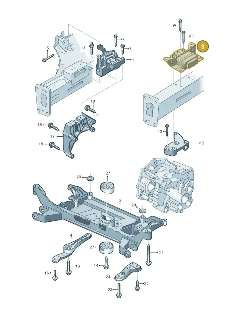 5Q0199555T — Audi A3 Sportback (2016-2020) diagram 745199150, position 3