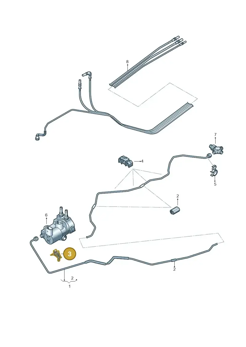5Q0201278E — Audi A3 Sportback (2016-2020) diagram 746201000, position 3