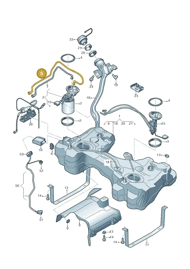 5Q0201294L — Audi Q2 2.0 TDI (2016-2018) diagram 803201250, position 5