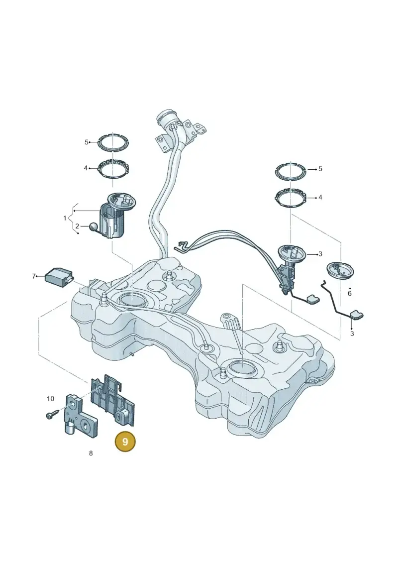5Q0201898 — Audi A3 Cab. 1.4 (2013-2016) diagram 745919360, position 9