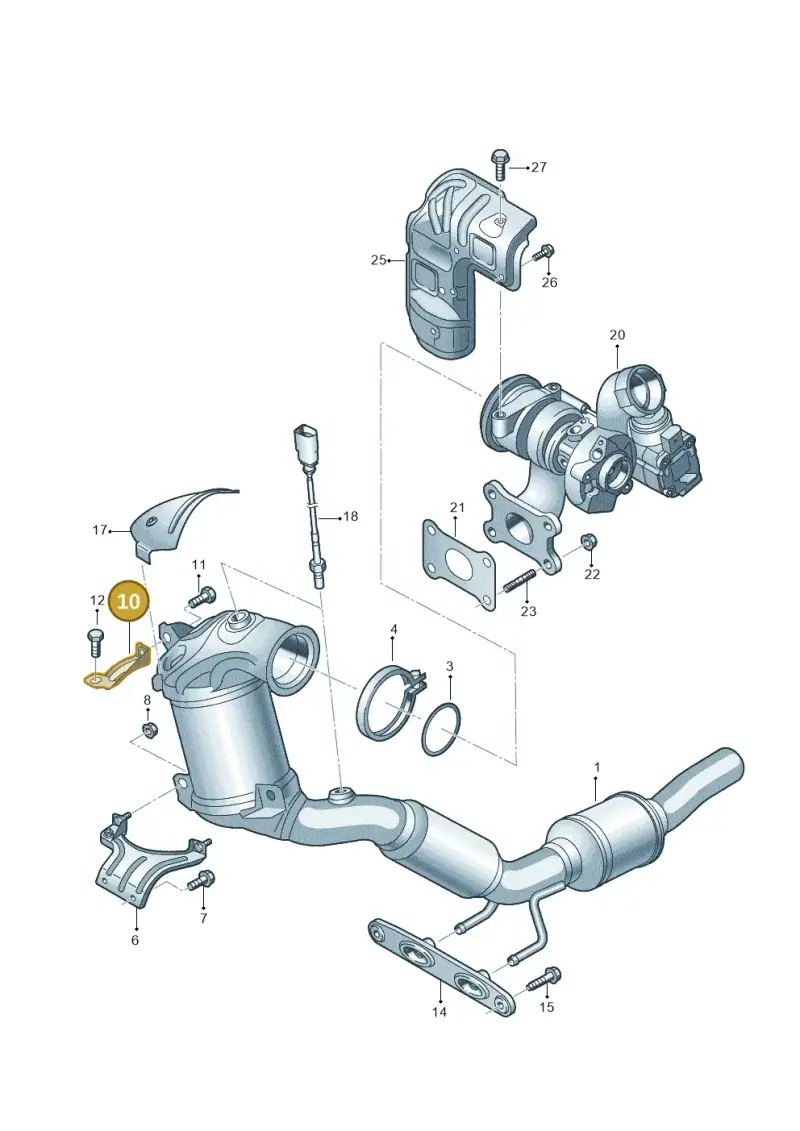 5Q0253461BF — Audi A1 sportback 1.0 (2018-) diagram 592253310, position 10
