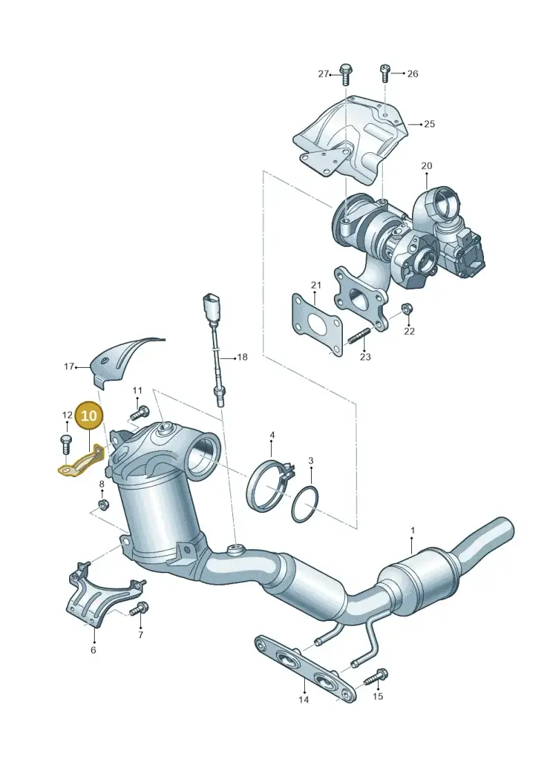 5Q0253461R — Audi A1 sportback 1.0 (2018-) diagram 592253320, position 10