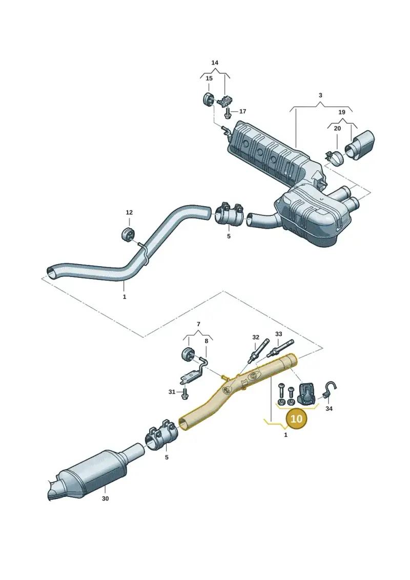5Q0253692B — Audi A5 Limo 2.0 (2024-) diagram 8wk253920, position 10