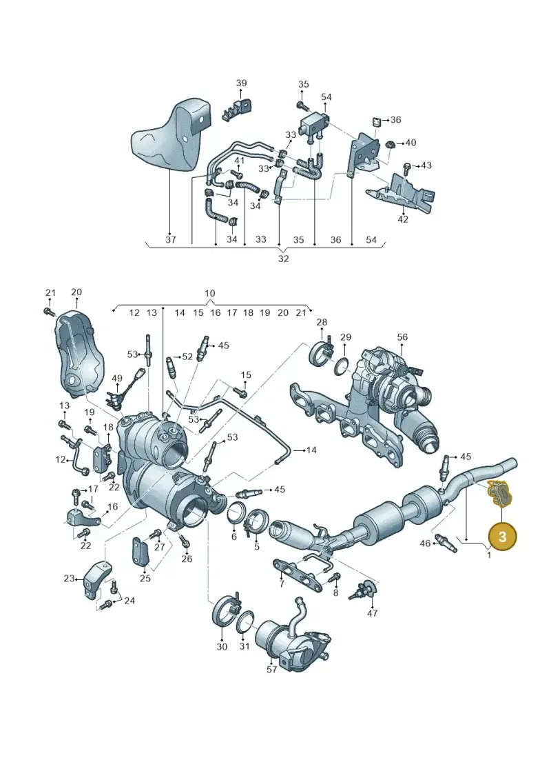 5Q0253692D — Audi Q2 2.0 TDI (2016-2018) diagram 803253075, position 3