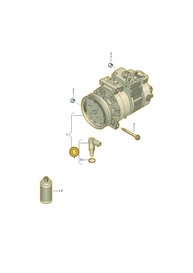 5Q0260839 — Audi A1 sportback 1.0 (2018-) diagram 592260100, position 5