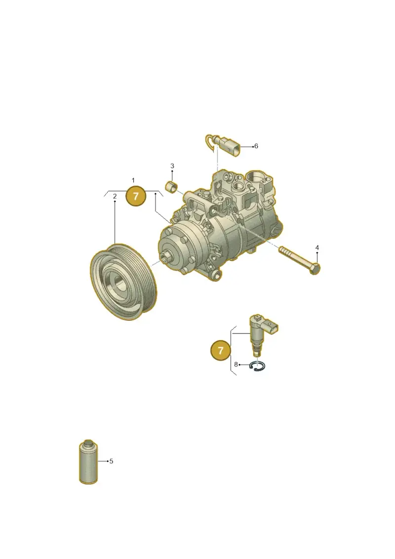 5Q0260839 — Audi A3 Sportback (2019-2021) diagram 597260000, position 7