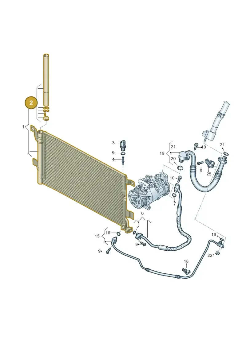 5Q0298403C — Audi RS6 Avant (2019-) diagram 537260400, position 2