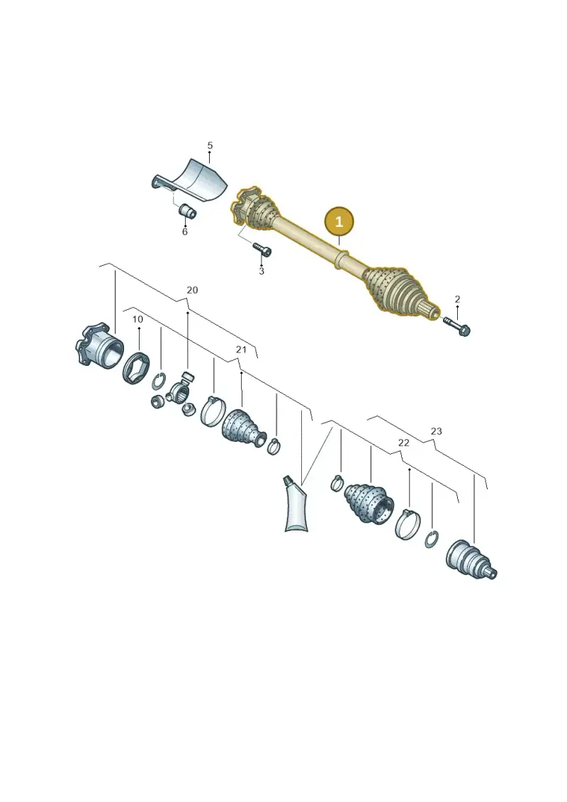 5Q0407272EP — Audi A3 Sportback (2016-2020) diagram 890407140, position 1
