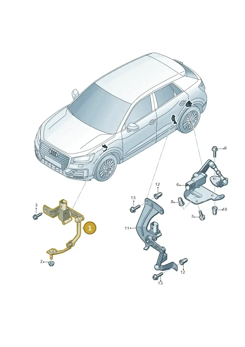5Q0412522C — Audi RSQ3 Sportback (2019-2024) diagram 803941250, position 1