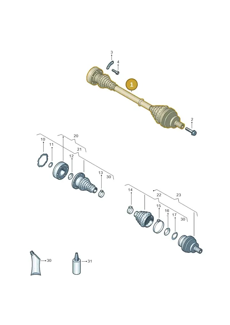 5Q0501203A — Audi A3 Sportback (2016-2020) diagram 656501100, position 1