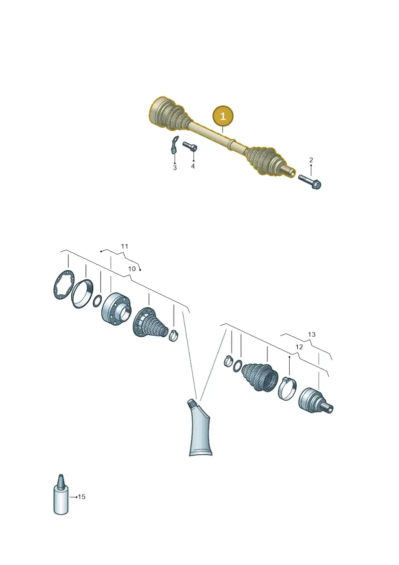 5Q0501203A — Audi A1 Sportback (2014-2018) diagram 898501100, position 1
