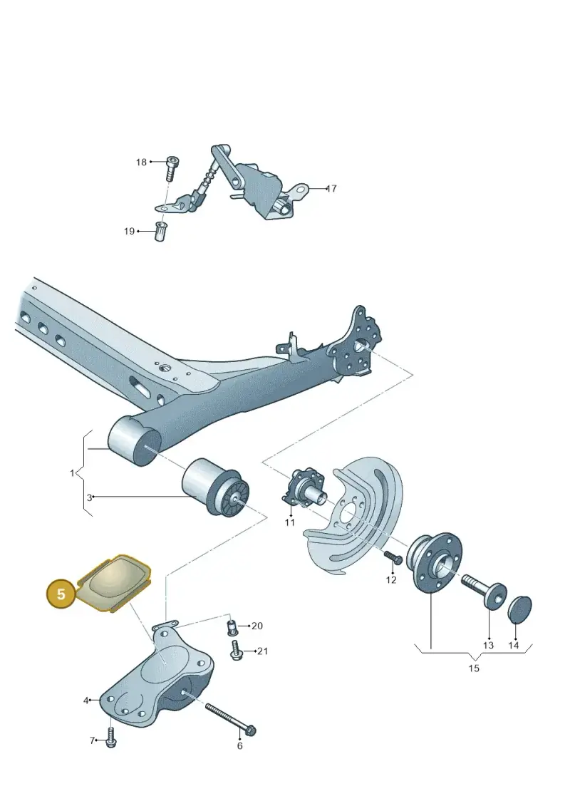 5Q0501476 — Audi Q2 2.0 TDI (2016-2018) diagram 746500200, position 5