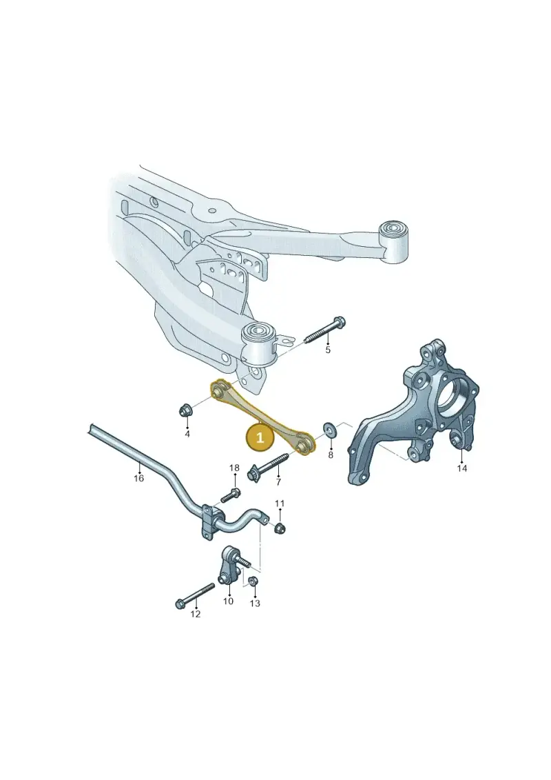 5Q0501529G — Audi A3 Sportback (2019-2021) diagram 596501300, position 1
