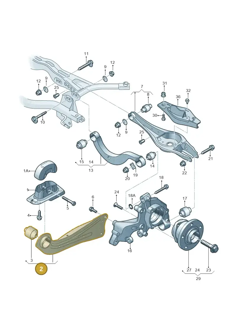 5Q0505224D — Audi A3 Sportback (2019-2021) diagram 745505300, position 2