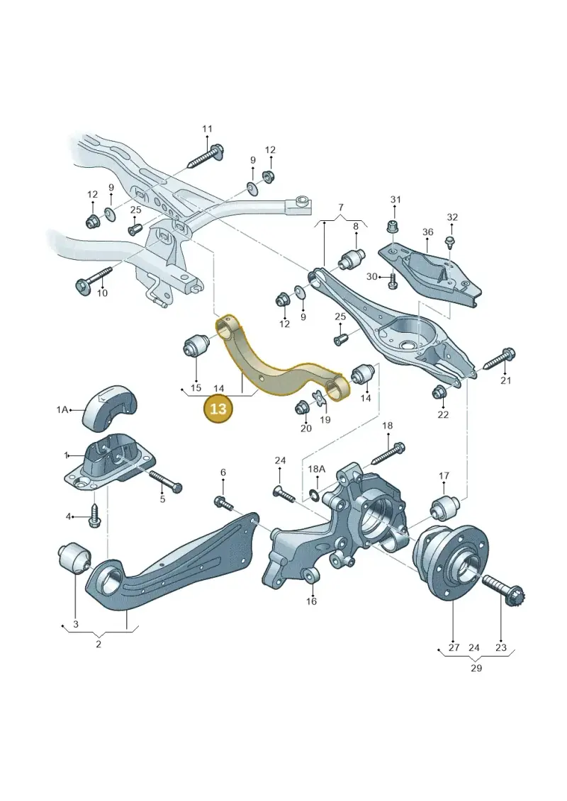 5Q0505323D — Audi A3 Sportback (2019-2021) diagram 745505300, position 13