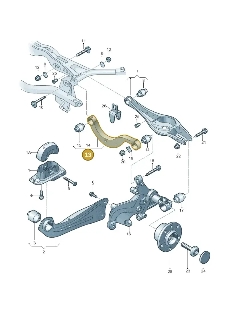 5Q0505323D — Audi A3 Sportback (2019-2021) diagram 827505005, position 13