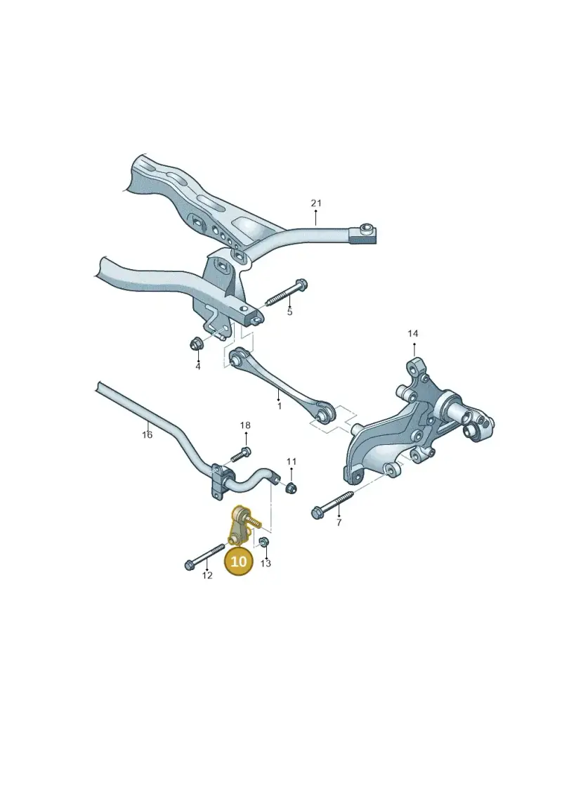 5Q0505465A — Audi Q3 quattro (2018-2019) diagram 745501200, position 10