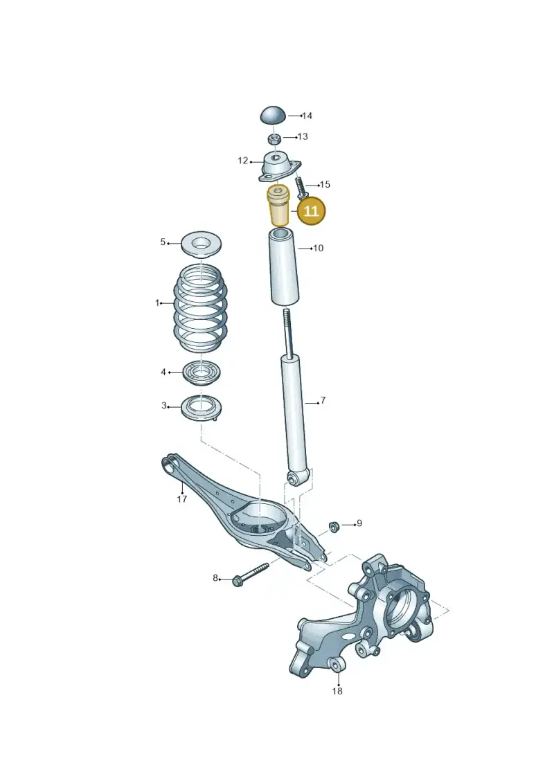 5Q0511357AA — Audi Q2 2.0 TDI (2016-2018) diagram 803511000, position 11