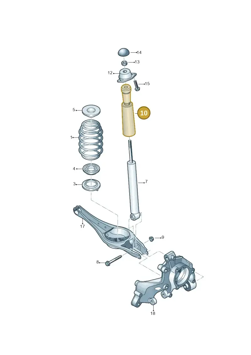 5Q0511358L — Audi Q2 2.0 TDI (2016-2018) diagram 850511000, position 10