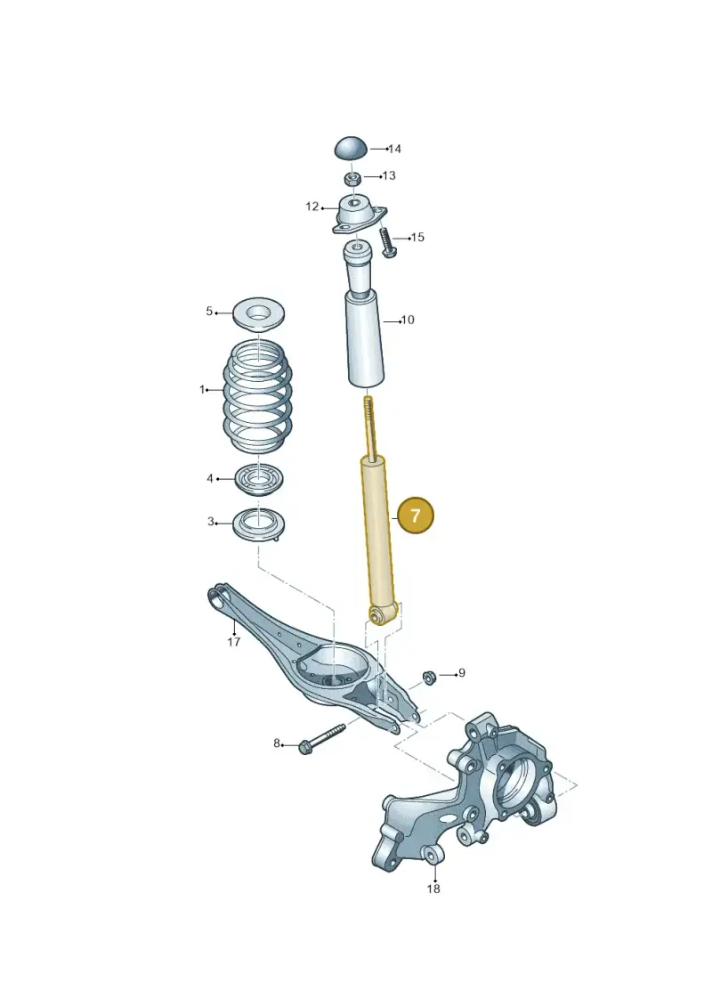 5Q0513029LT — Audi Q2 2.0 TDI (2016-2018) diagram 850511000, position 7