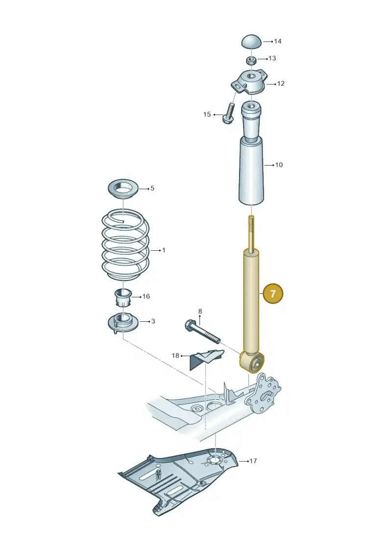 5Q0513049DB — Audi A3 Sportback (2019-2021) diagram 745511000, position 7