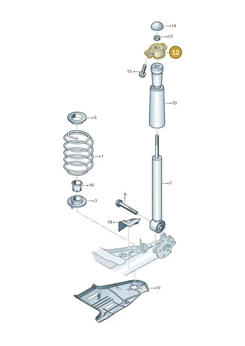 5Q0513353H — Audi A3 Sportback (2019-2021) diagram 745511000, position 12