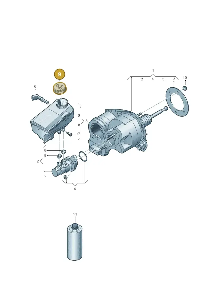 5Q0611349A — Audi RS e-tron GT (2020-2020) diagram 4j1612020, position 9
