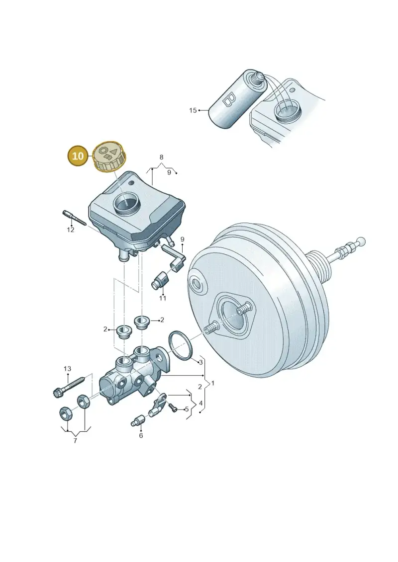 5Q0611349E — Audi Q8 Quattro 3,0 (2018-) diagram 859611100, position 10