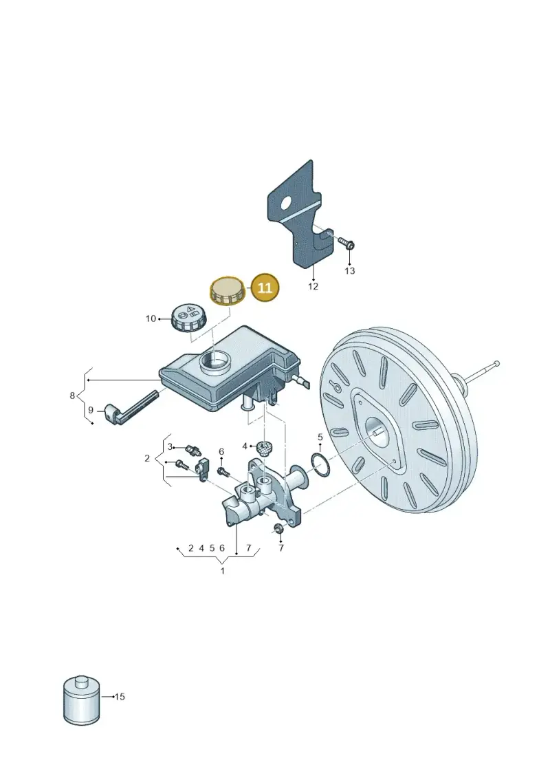 5Q0611349E — Audi RSQ3 Sportback (2019-2024) diagram 890611110, position 11