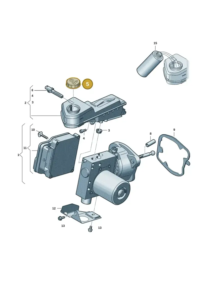 5Q0611349E — Audi Q6 e-tron (2023-) diagram f5s612020, position 5