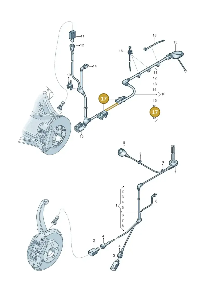 5Q0616819 — Audi Q3 quattro (2018-2019) diagram 597927010, position 17