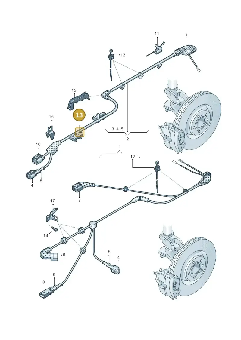 5Q0616819 — Audi RS3 Limousine (2017-2020) diagram 890927100, position 13