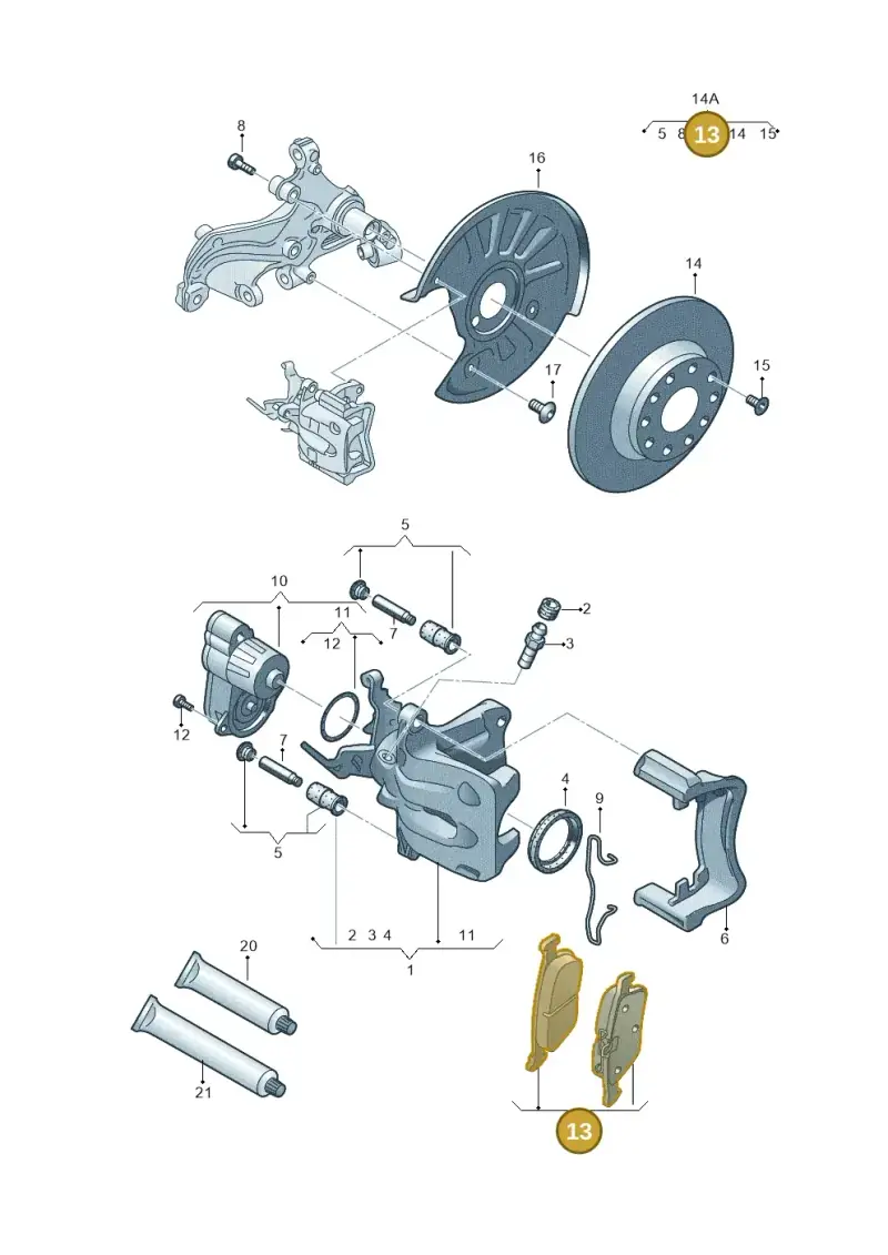 5Q0698451AE — Audi Q2 2.0 TDI (2016-2018) diagram 745615610, position 13