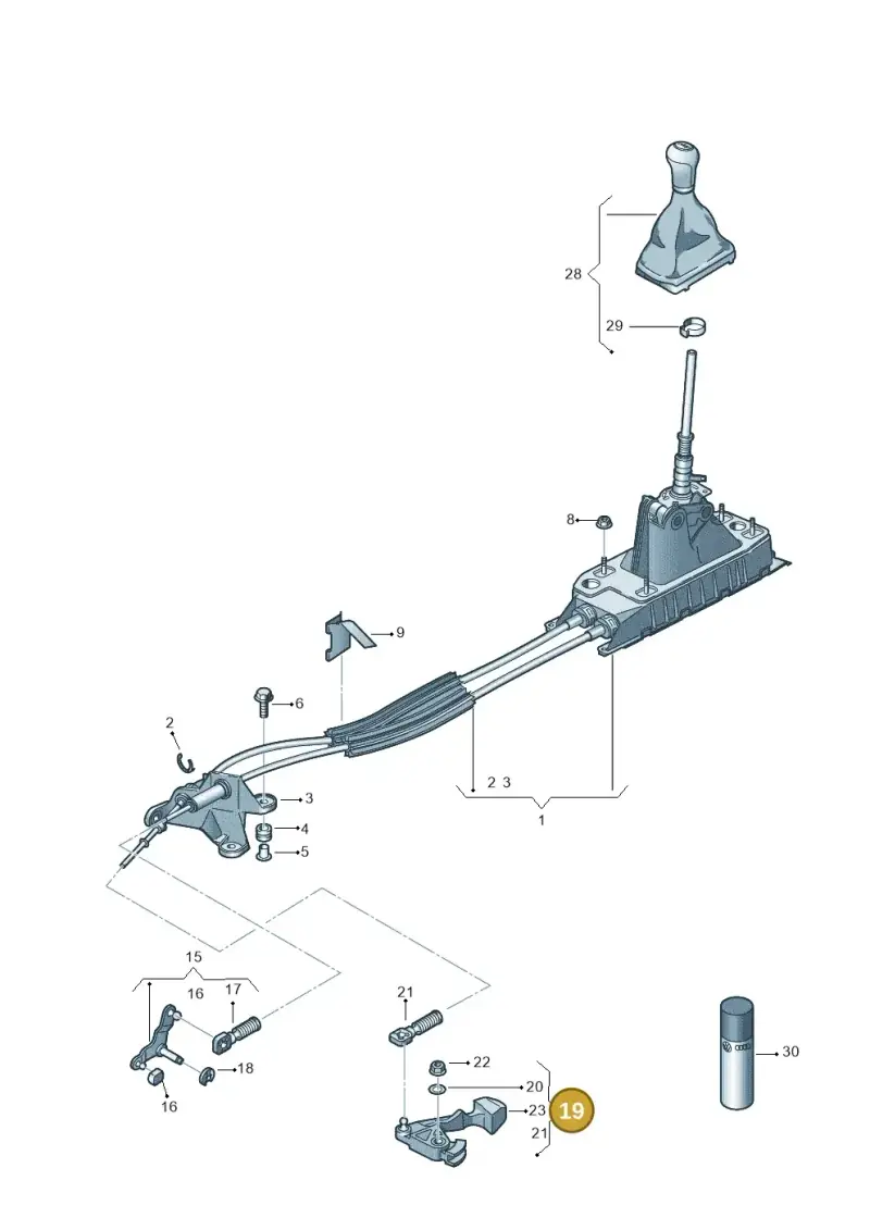 5Q0711046J — Audi Q2 2.0 TDI (2016-2018) diagram 803711400, position 19