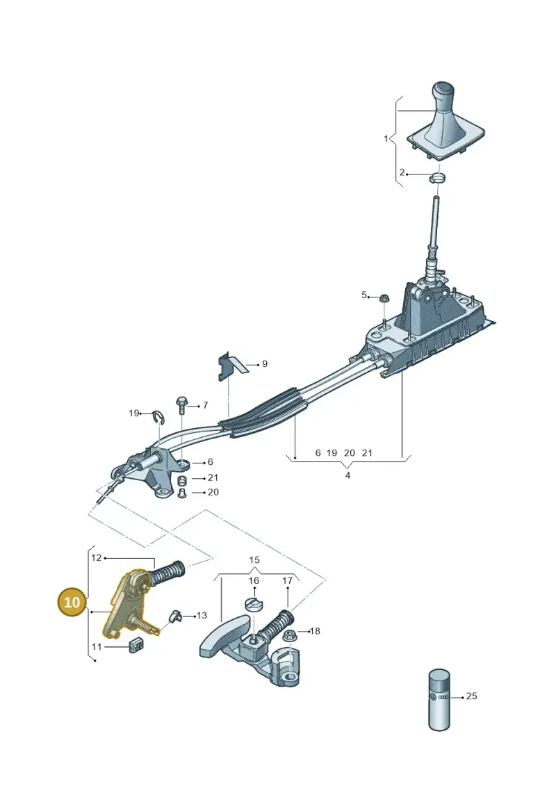 5Q0711202B — Audi A1 sportback 1.0 (2018-) diagram 592711400, position 10