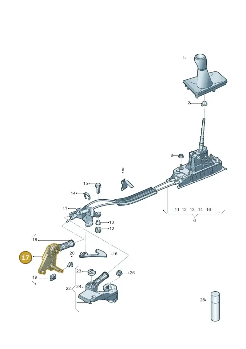 5Q0711202B — Audi A3 Sportback (2019-2021) diagram 596711400, position 17