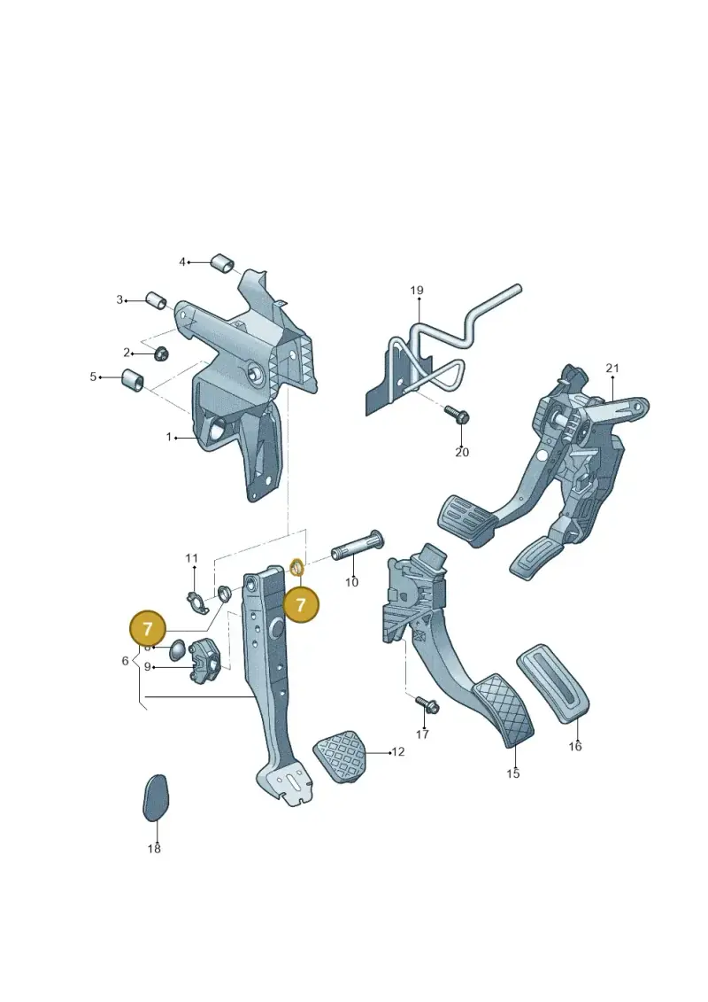 5Q0721153 — Audi A3 Sportback 1.4 (2014-) diagram 785721060, position 7