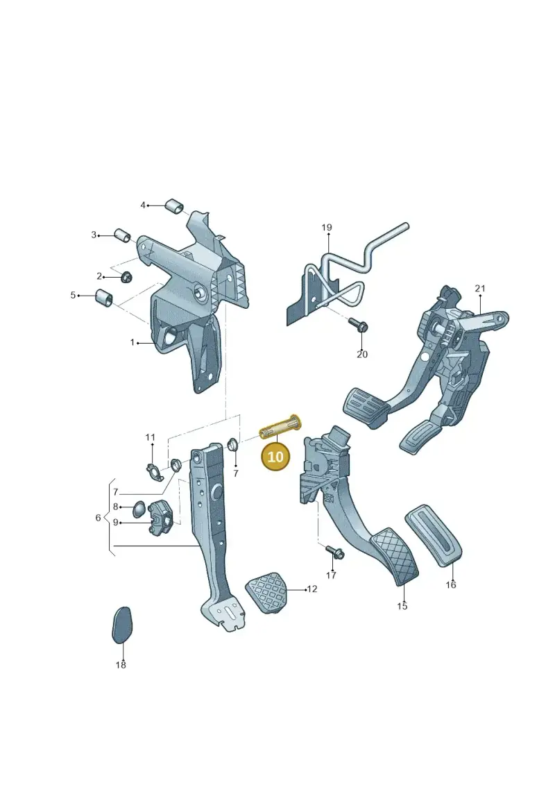 5Q0721325 — Audi A3 Sportback 1.4 (2014-) diagram 785721060, position 10