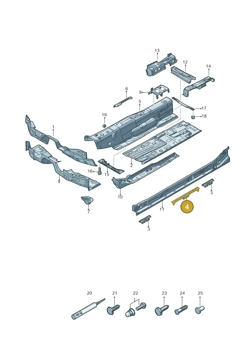 5Q0802308B — Audi Q2 2.0 TDI (2016-2018) diagram 803803050, position 4