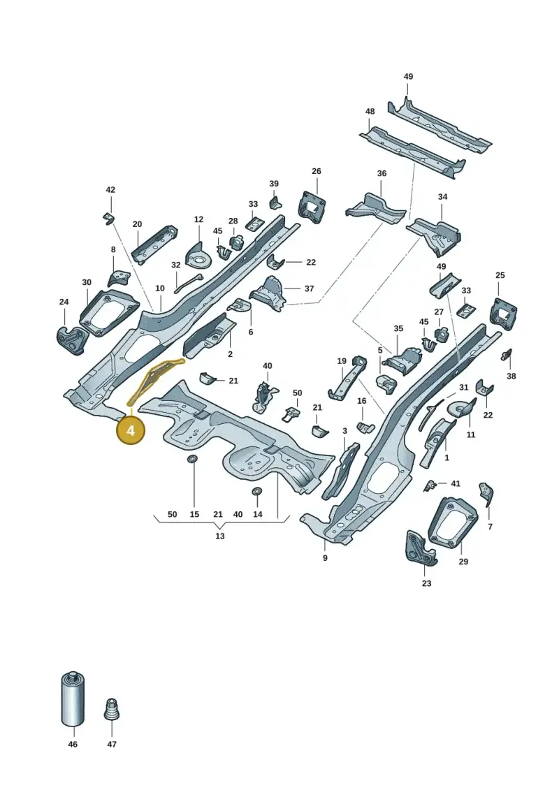 5Q0802558 — Audi A3 Sportback (2019-2021) diagram 596803015, position 4