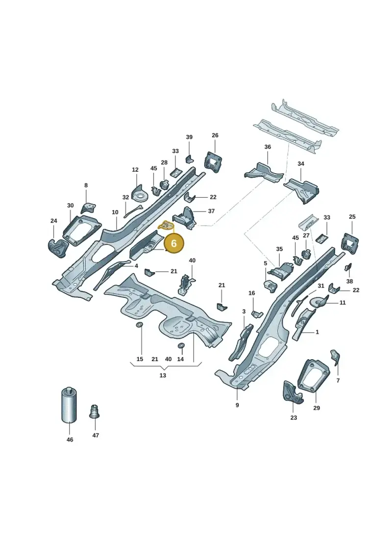 5Q0802572 — Audi A3 (2020-) diagram 8yx803015, position 6