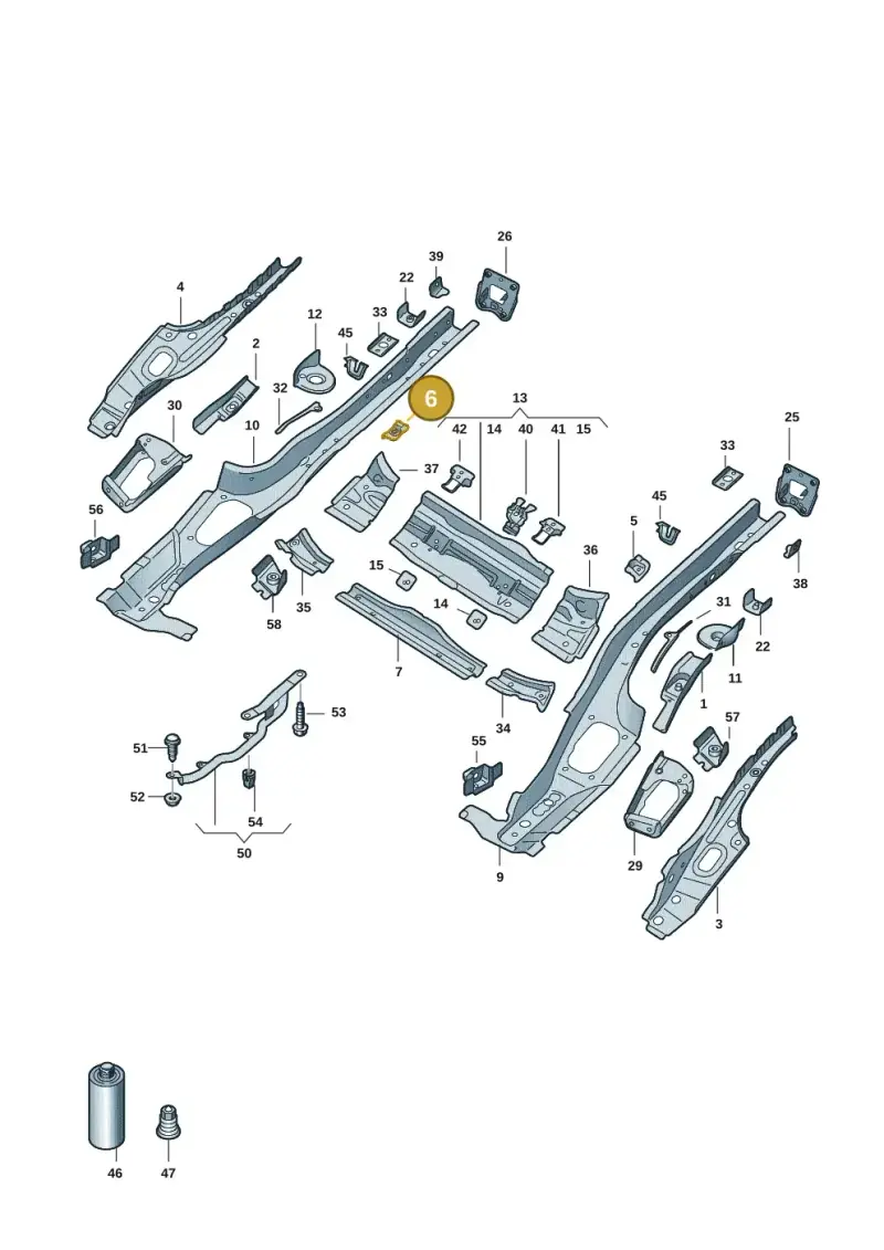 5Q0802572C — Audi A3 Sportback (2019-2021) diagram 596803017, position 6