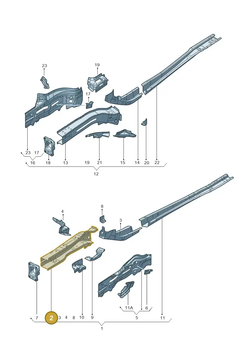 5Q0803105 — Audi TTRS Coupe (2016-2023) diagram 778803000, position 2