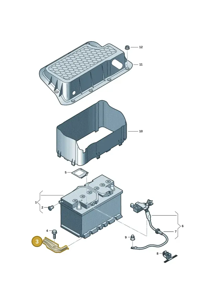 5Q0803123B — Audi A3 Sportback (2019-2021) diagram 596915005, position 3