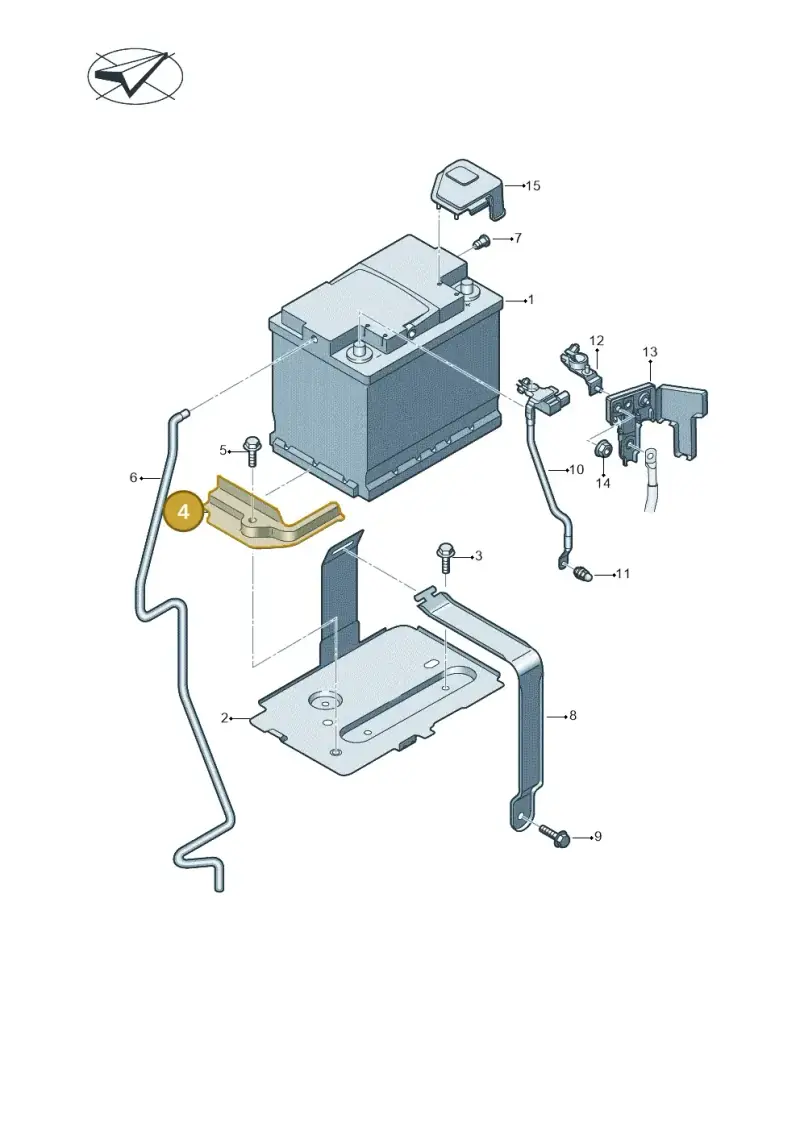 5Q0803123B — Audi Q3 quattro (2018-2019) diagram 597915020, position 4