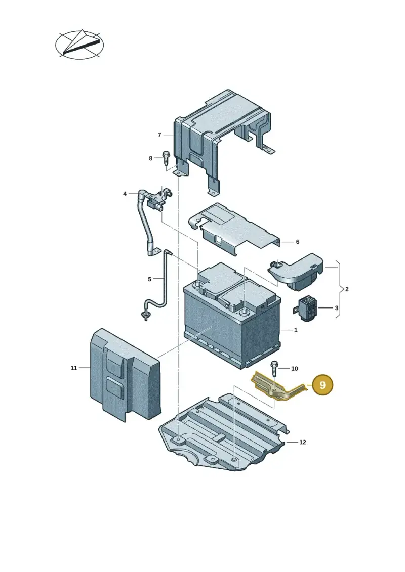 5Q0803123B — Audi RSQ3 Sportback (2019-2024) diagram f3z915020, position 9